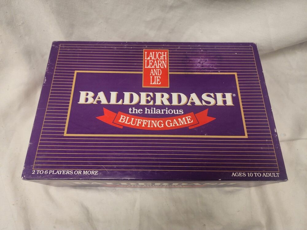 Vintage Balderdash Board Game  1984  The Hilarious Bluffing Game